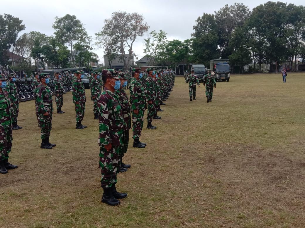 podiumnews.com-Kodim Tabanan Gelar Apel Kesiapan Pengamanan Pilkada 2020